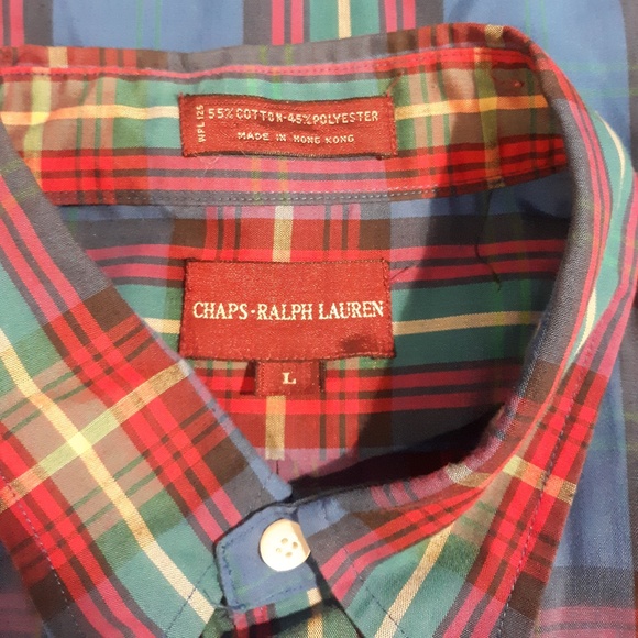 Chaps Ralph Lauren men's button down shirt size L - Picture 3 of 3